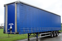 Curtain-Sided Trailer available from B.J.Clarke Haulage Contractors in Wrexham & Chester